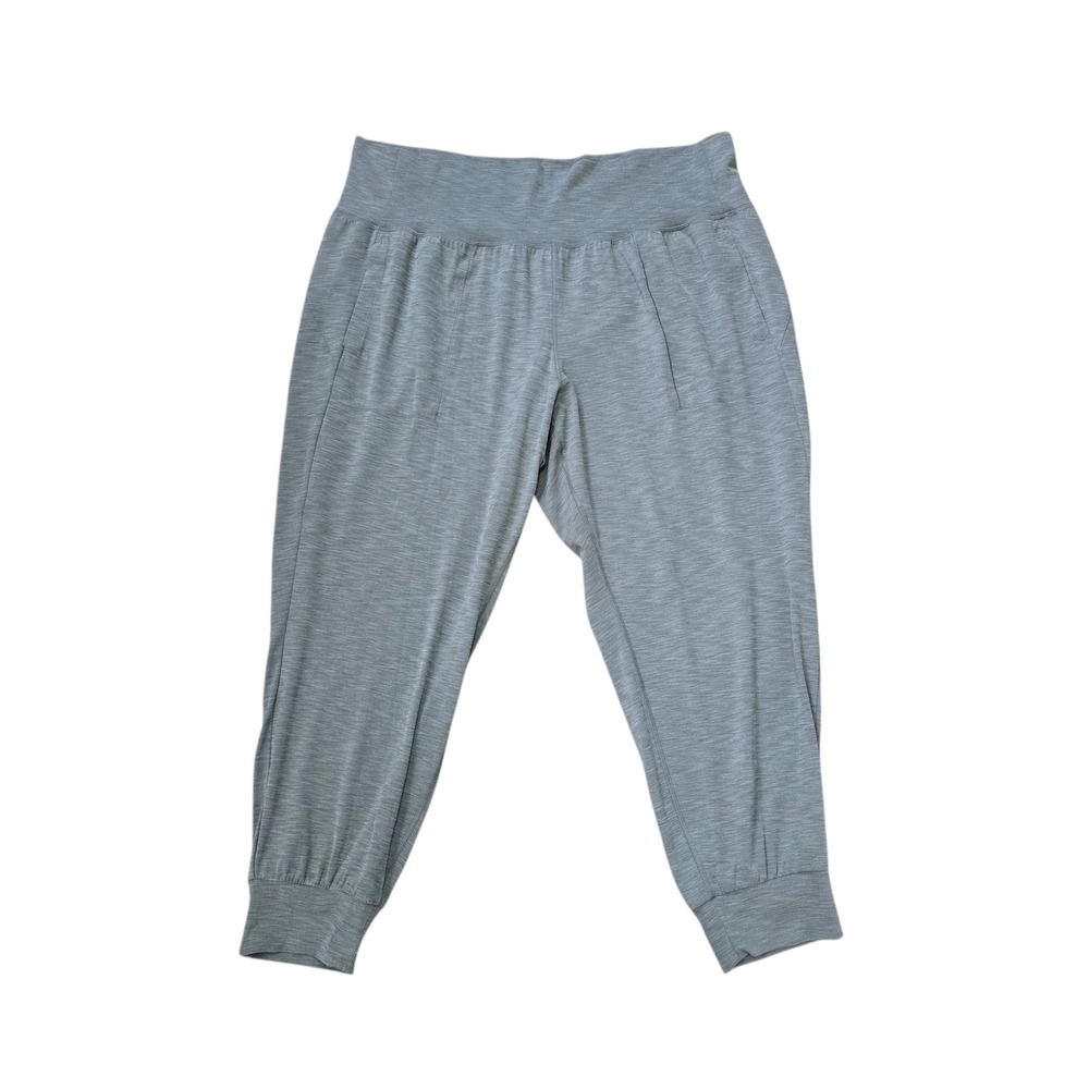 Athleta Salutation Jogger Womens 3X Heathered Grey‎ High Rise Pants Athleisure